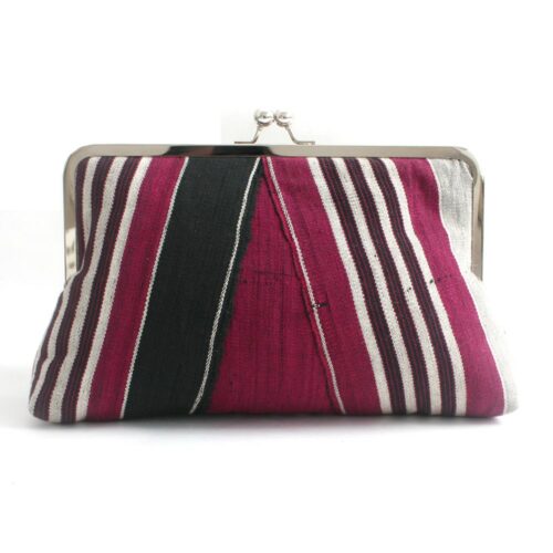 Magenta and Grey Evening Clutch Purse - Image 3