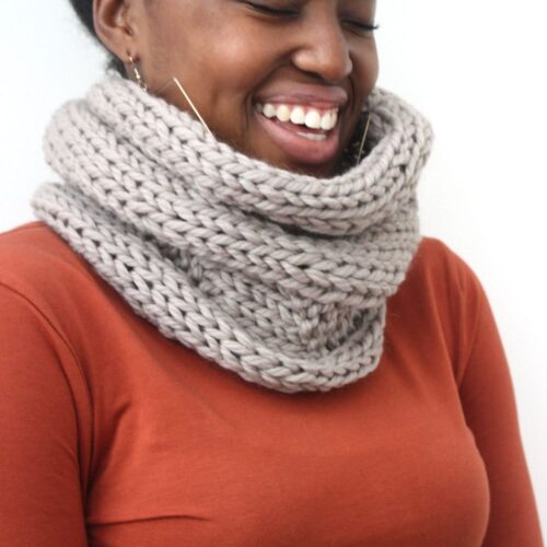 Taupe cowl
