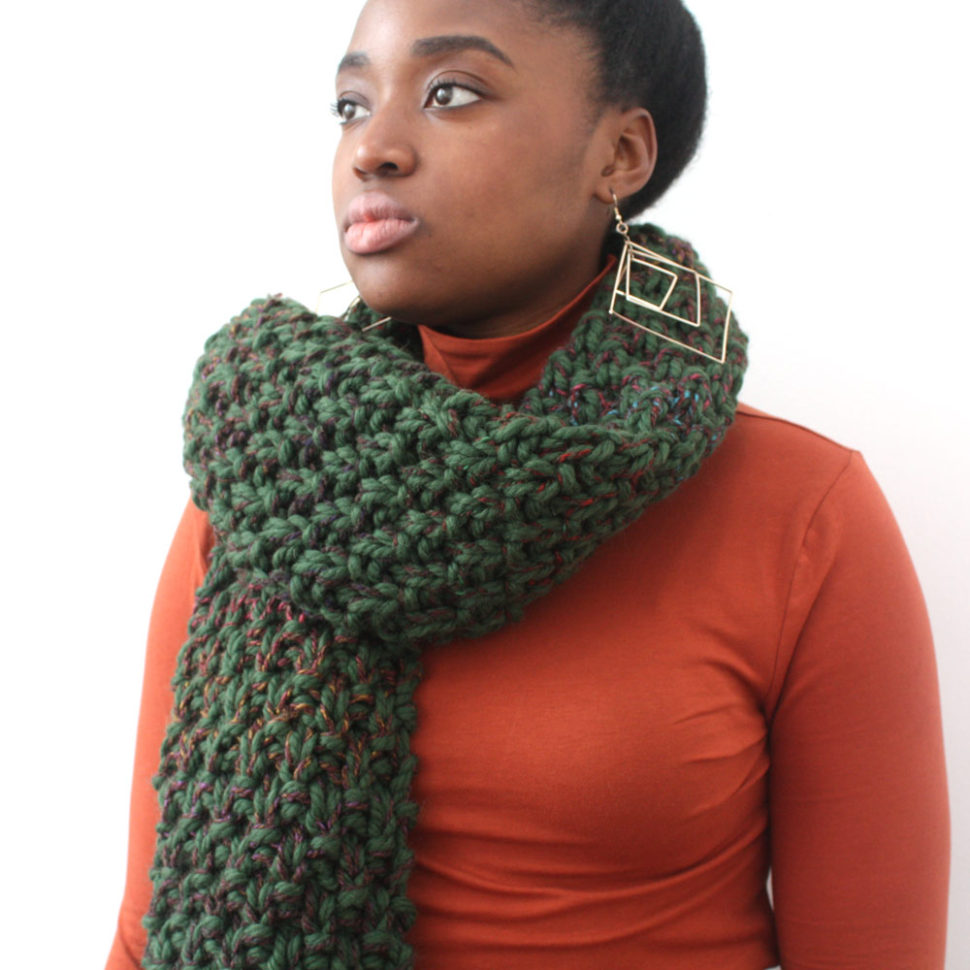 Big green scarf