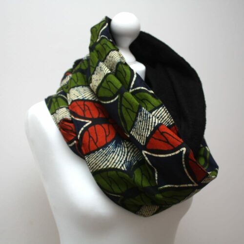 Butterfly Print Ankara Snood Scarf - Image 2