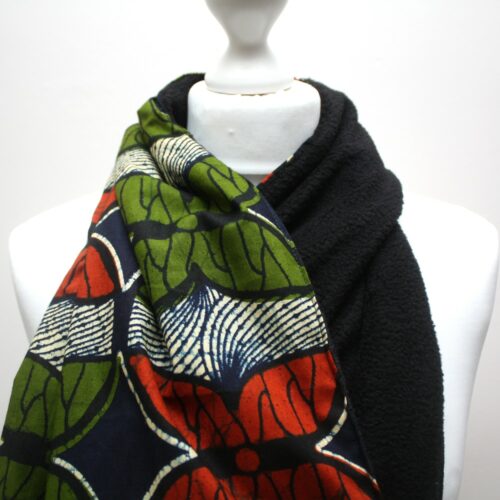 Butterfly Print Ankara Snood scarf