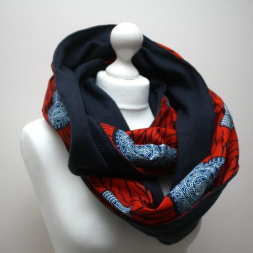 Red Ankara Snood