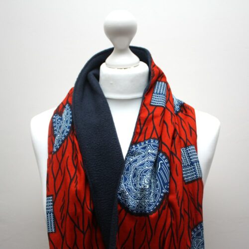 Red Ankara Snood