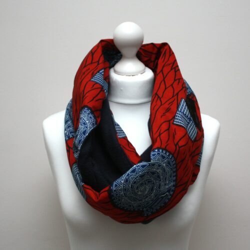 Red Ankara Snood