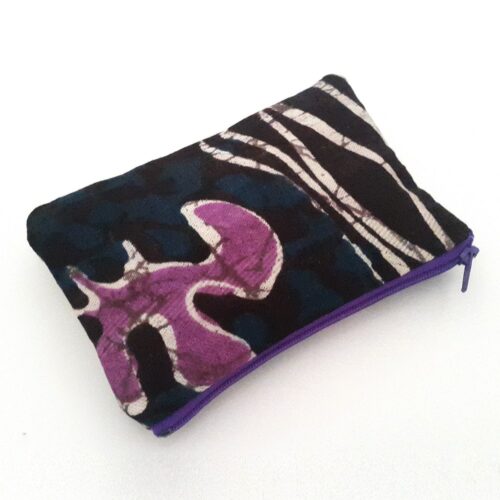 Purple and Plum Zipper Pouch