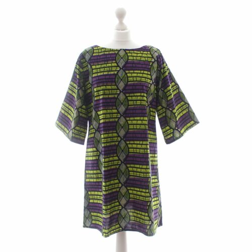 Purple and Green Ankara Tunic