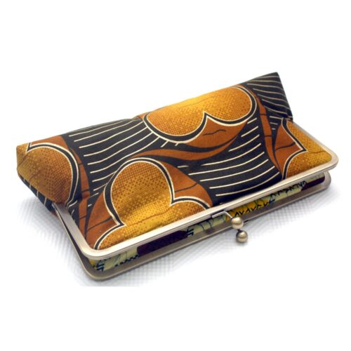 Olive Green and Gold Megasnap Clutch - Image 2