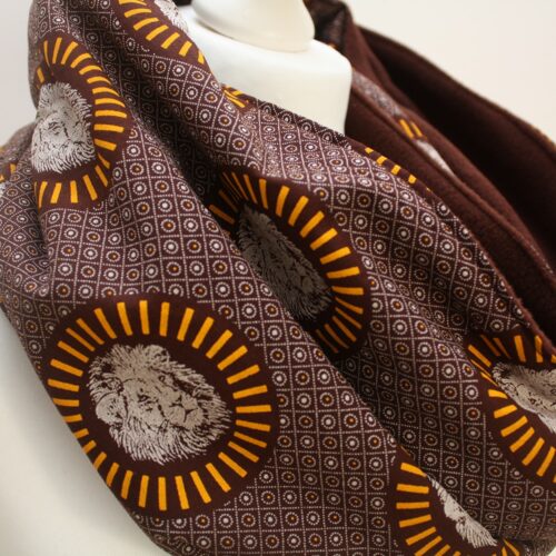 Lion Print Snood Scarf - Image 6