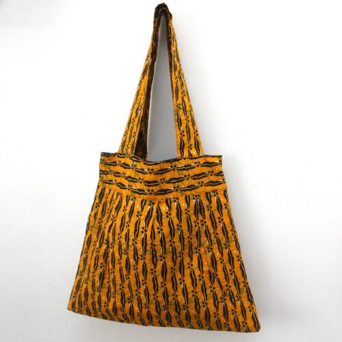 Yellow Print Tote Bag - Image 3