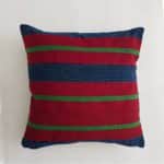 Wine and Blue Aso-Oke Cushion