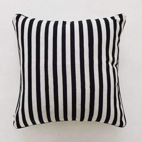 Black and White Aso Oke Cushion