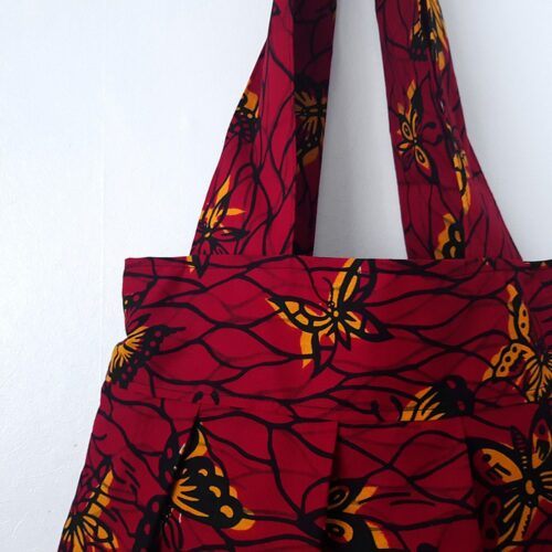 Red Butterfly Tote Bag - Image 4