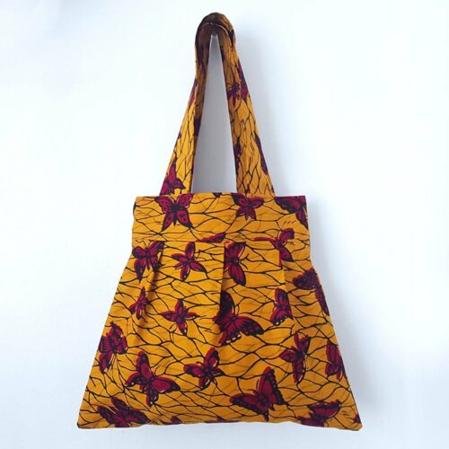 Yellow Ankara Tote Bag