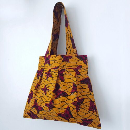 Yellow Ankara Tote Bag