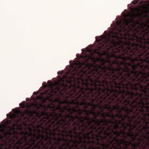 Purple Chunky Knit Scarf - Image 9