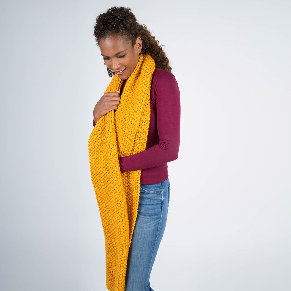 Extra Long Yellow Scarf