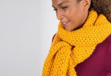 Our handknitted Giant wool scarf