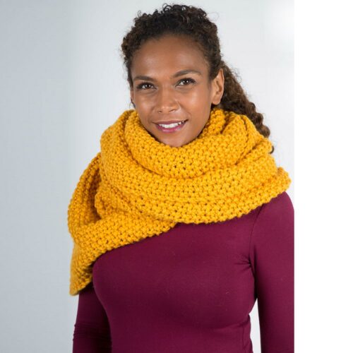 Large yellow scarf