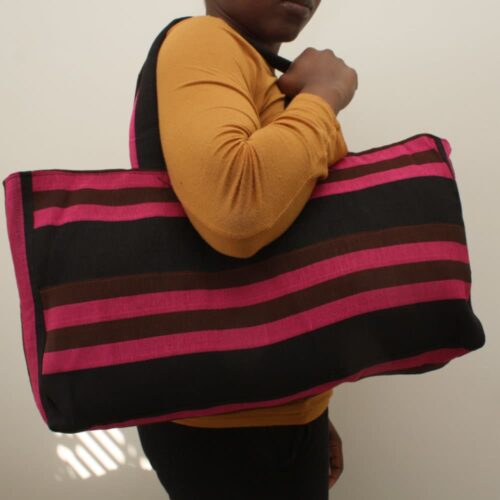 Pink and Brown Tommy Tote - Image 5
