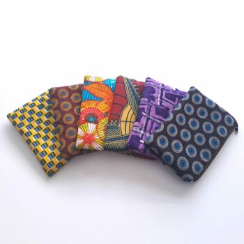 African Print Zipper Pouch